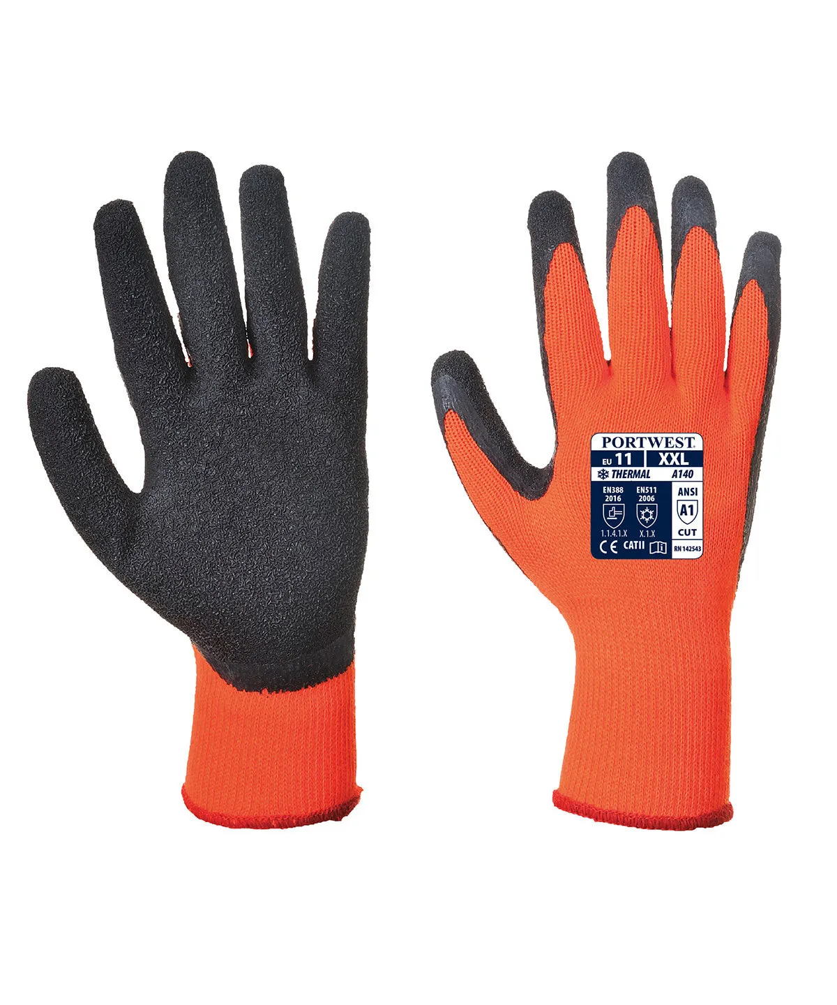 Thermal grip glove (A140) | Orange