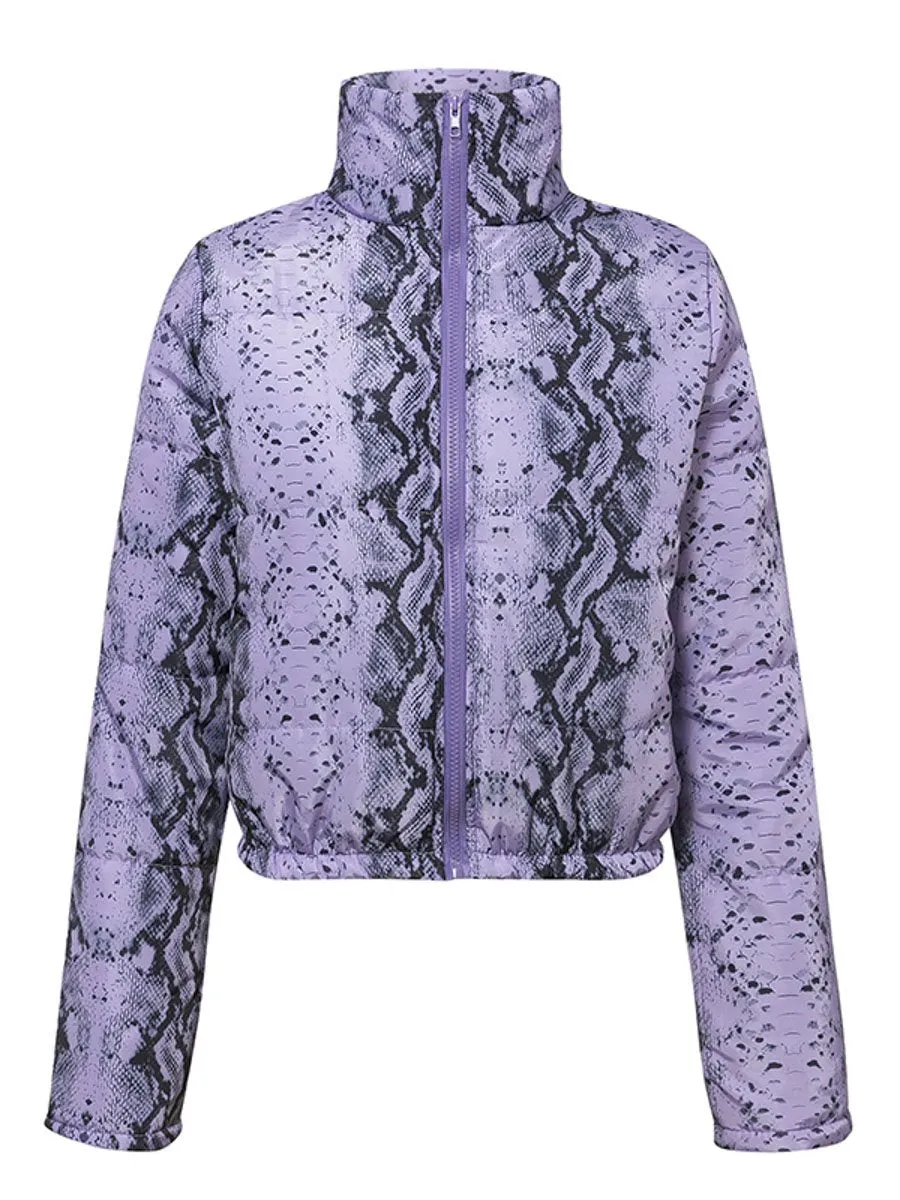 Very Stylish Short Parka - Purple