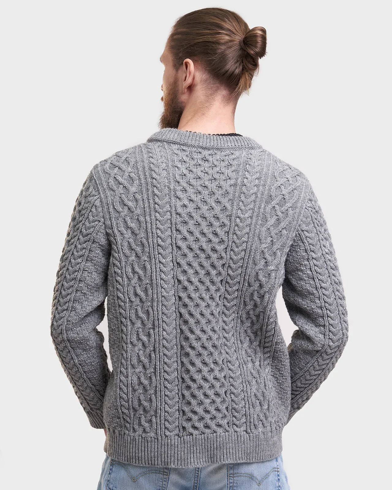 Vilsandi men's aran sweater