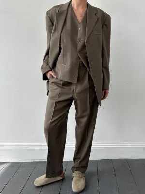 Vintage Three Piece Single Breasted Suit - 40S/W32