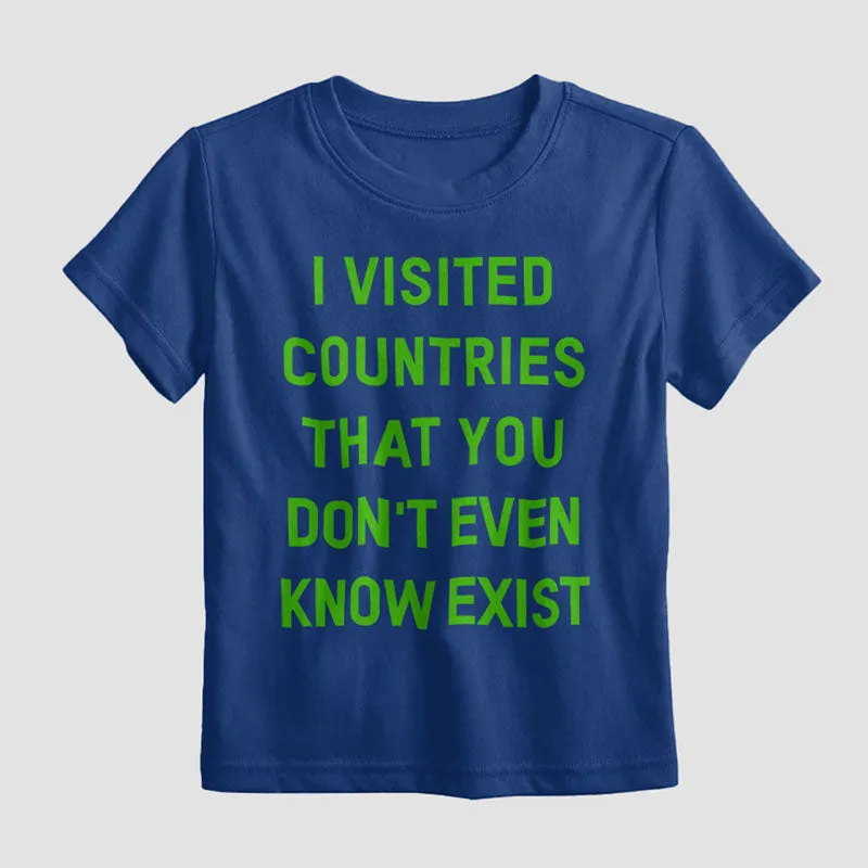 Visited Countries - Kids T-Shirt