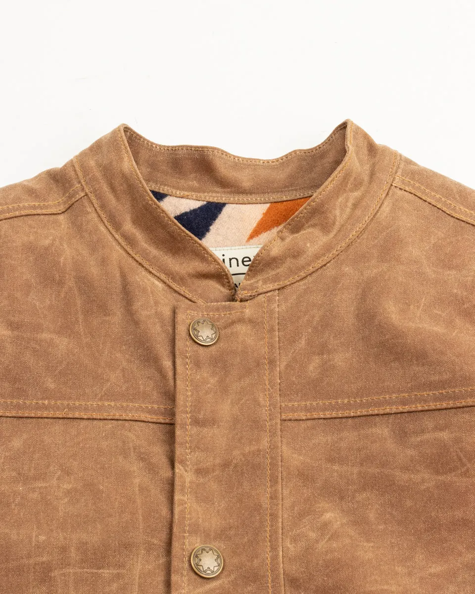 Wax Vest - Brown / Gently Strikes Lining