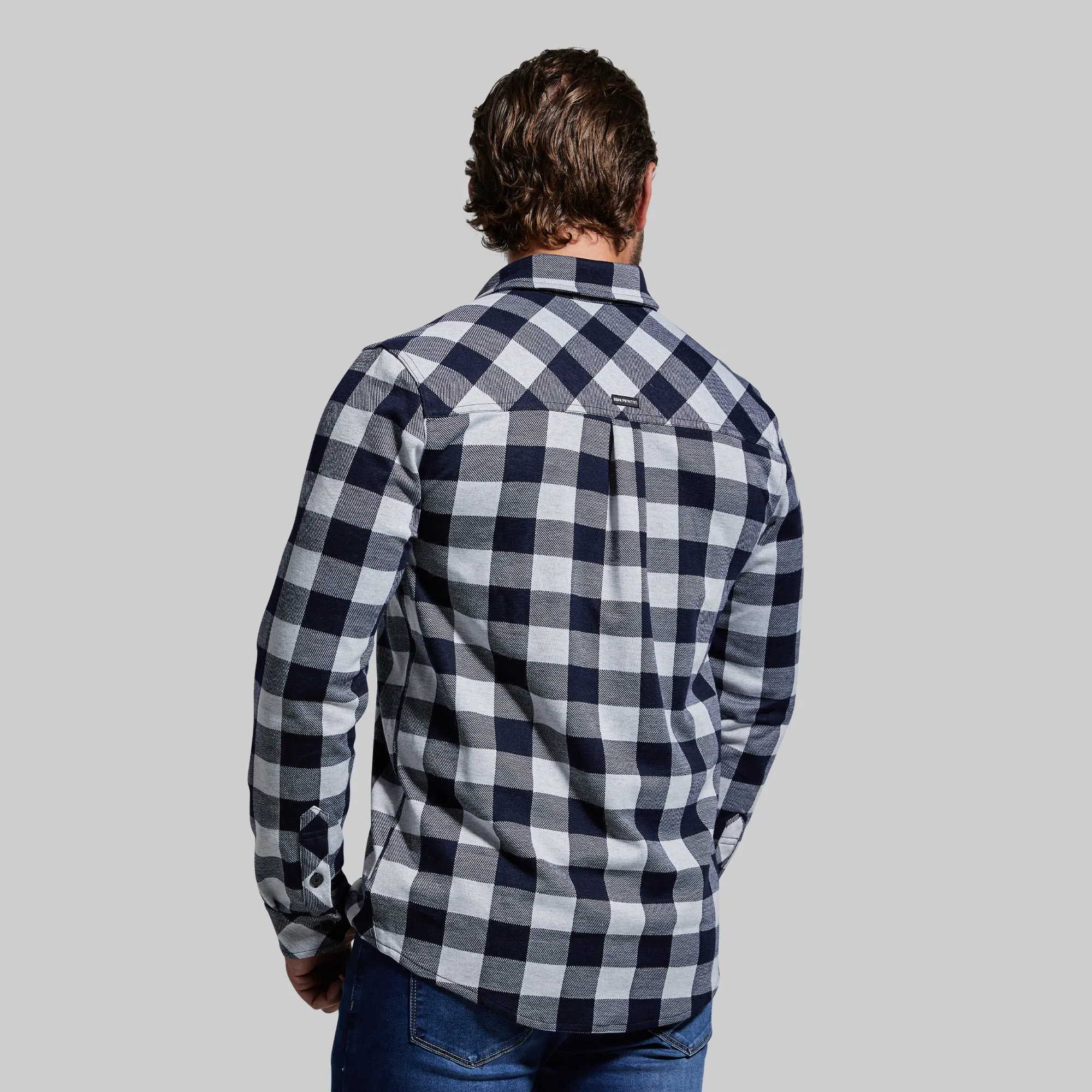 Woodsman Stretchy Flannel (Navy/White)