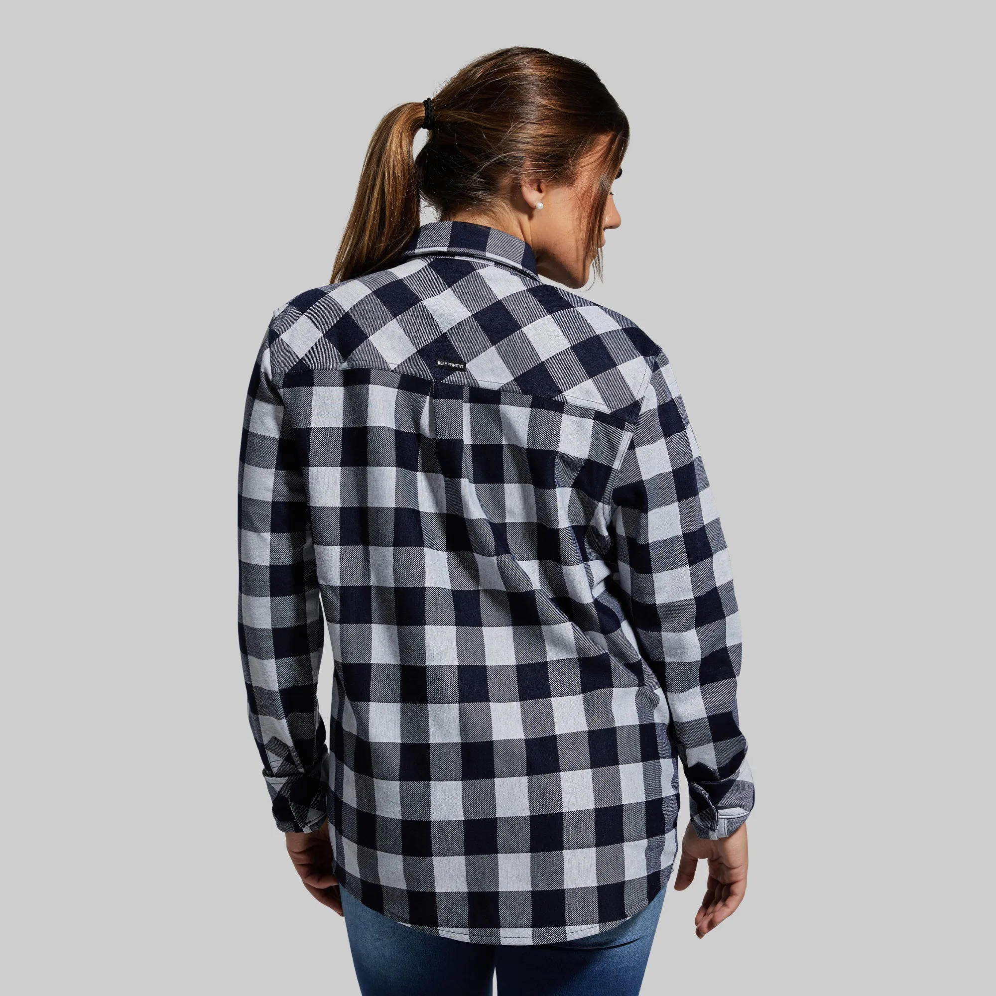 Woodsman Stretchy Flannel (Navy/White)