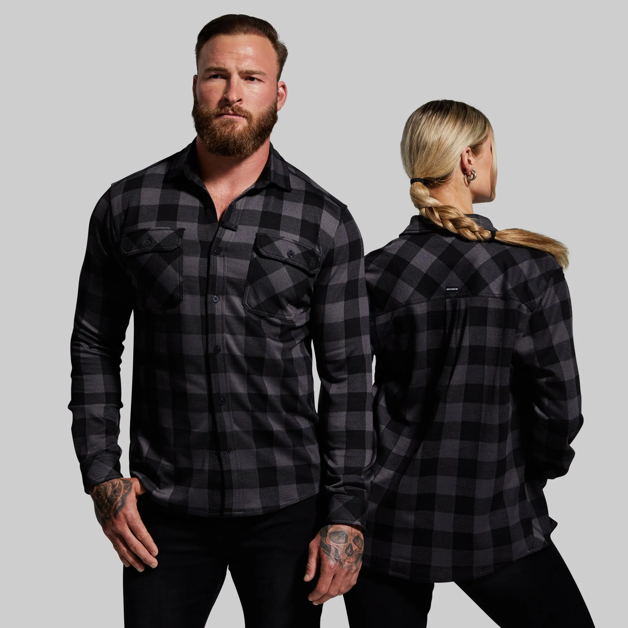 Woodsman Stretchy Flannel (Smoke)